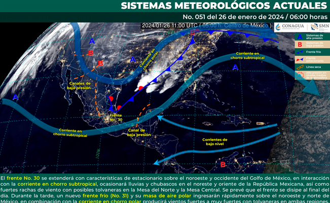 Dónde habrá lluvias y vientos fuertes Conoce aquí los estados afectados