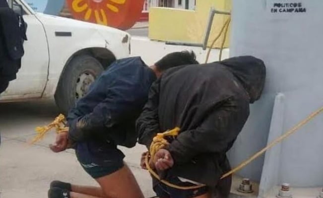 Presuntos ladrones son golpeados por pobladores en Tula, Hidalgo