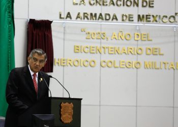 Devela Gobernador letras de oro en el Congreso de Tamaulipas por el Bicentenario del Colegio Militar