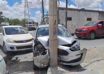 Apresurado sujeto provoca fuerte choque en Reynosa