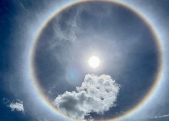 Nuevo Laredo maravillado: Espectacular Halo Solar adorna el cielo fronterizo