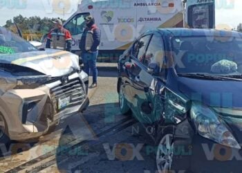 Accidente en Altamira deja tres pasajeros heridos por imprudencia vial