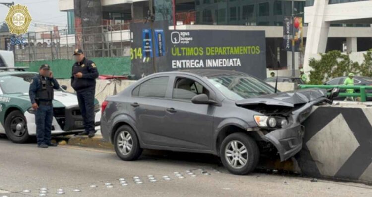 accidente automovilístico en la México-Toluca
