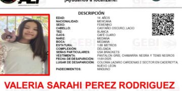 Adolescente desaparece en Cadereyta, Nuevo León