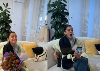 Ale Capetillo es sorprendida por su prometido en la prueba de vestido de su boda