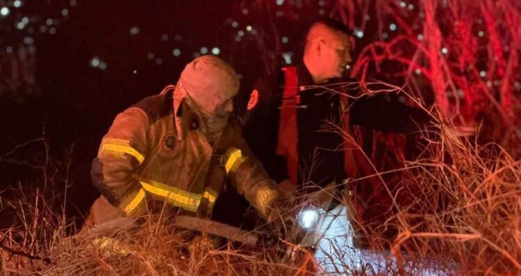 Bomberos sofocan incendio en baldío de Monterrey