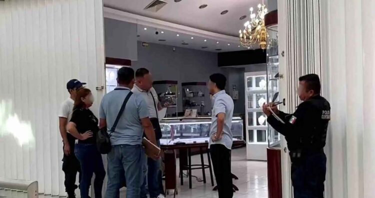 Cancún asalto a joyería