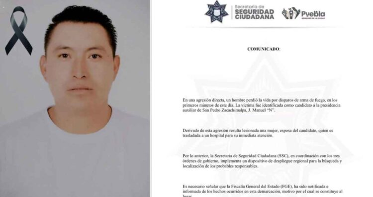 Asesinan a Juan Manuel Zenteno, candidato a presidencia auxiliar en Puebla