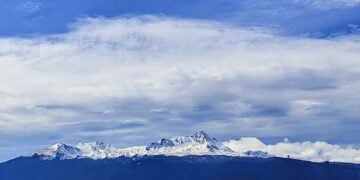 Así lucen Nevado de Toluca y Volcán Popocatépetl tras frío