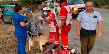 Automóvil atropella ciclista Mante