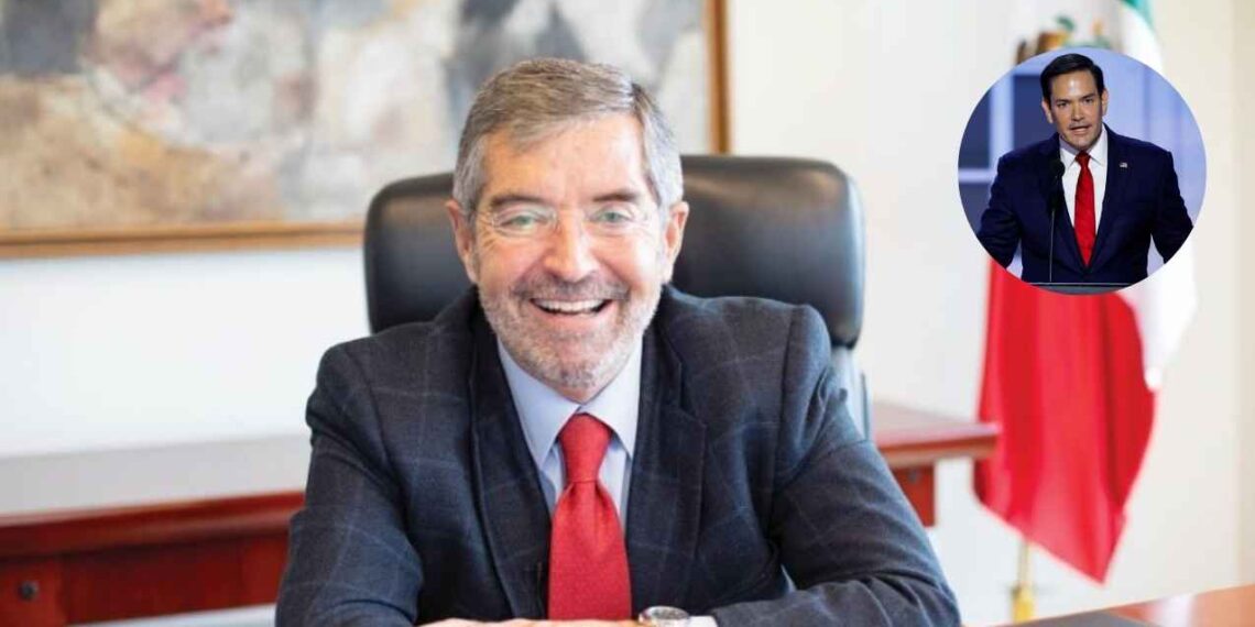 Canciller Juan Ramón de la Fuente buscará dialogar con el Secretario de Estado de EU, Marco Rubio