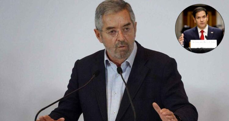 Canciller Juan Ramón de la Fuente dialoga con el Secretario de Estado de EU, Marco Rubio, sobre migración y seguridad