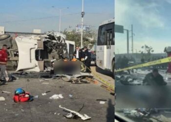 Choque entre tráiler y automóvil deja 3 lesionados en Tlaquepaque, Jalisco
