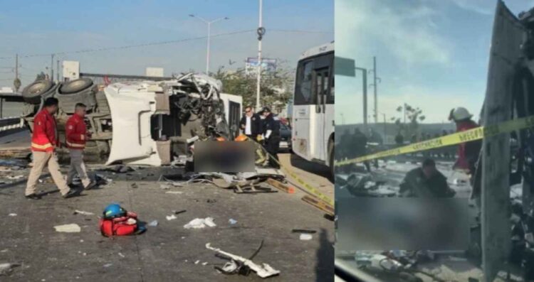 Choque entre tráiler y automóvil deja 3 lesionados en Tlaquepaque, Jalisco