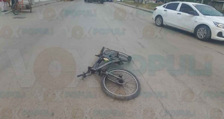 Ciclista herido tras ser embestido por un automóvil en Tampico