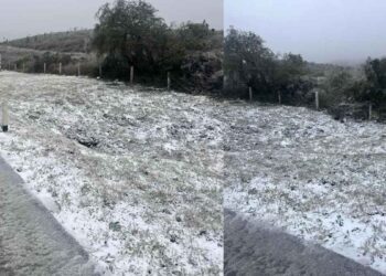 Cierra la carretera a Laredo a la altura del km 47 por presencia de aguanieve