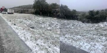 Cierra la carretera a Laredo a la altura del km 47 por presencia de aguanieve