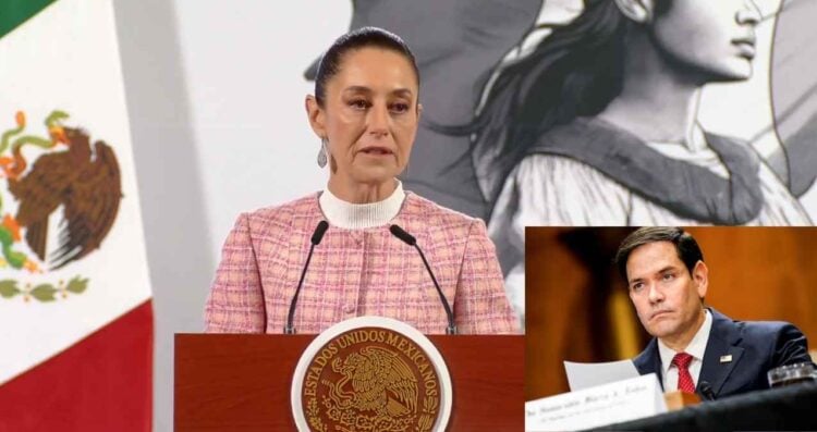 Claudia Sheinbaum toma la palabra a Marco Rubio para privilegiar la cooperación entre México y Estados Unidos