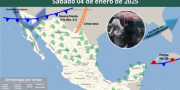 Clima sábado 4 de enero de 2025 en México