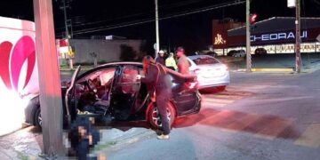 Conductor ebrio accidente Nuevo Laredo