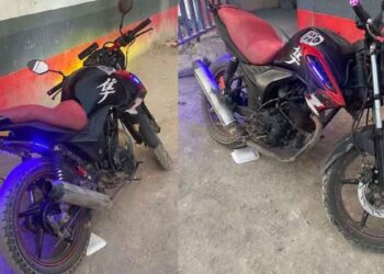 motocicleta robada en Colonia Modelo