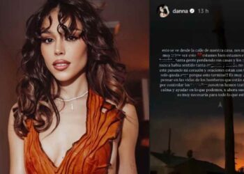 Danna Paola comparte mensaje tras los incendios en California