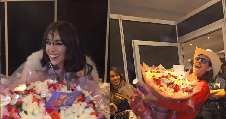 Danna Paola recibe flores de ‘El Patrón’ y su reacción se vuelve viral