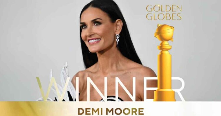 Demi Moore gana Mejor Actriz en Comedia en los Globos de Oro 2025