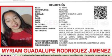 Desaparece adolescente en Juárez, Nuevo León; autoridades emiten boletín de búsqueda