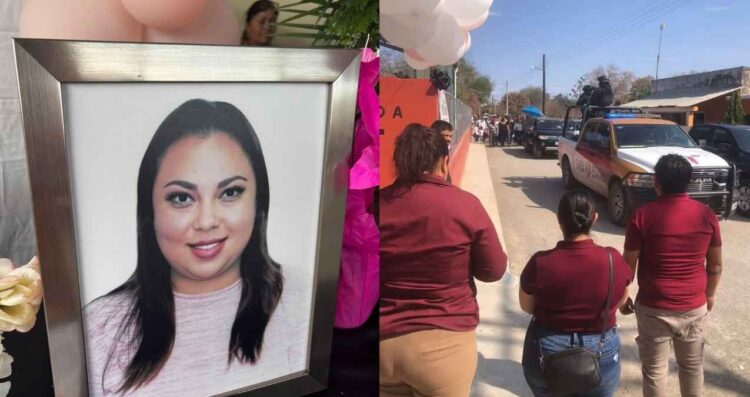 Despiden con honor a la maestra Lariza en escuela primaria de Hidalgo, Tamaulipas