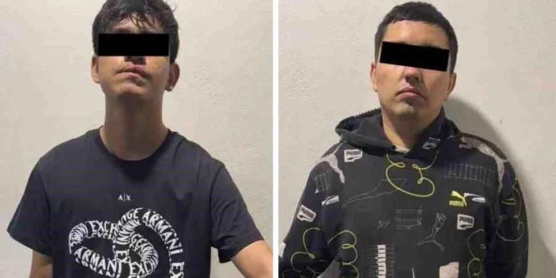 Detienen a dos hombres por robo a negocio en Guadalupe, Nuevo León