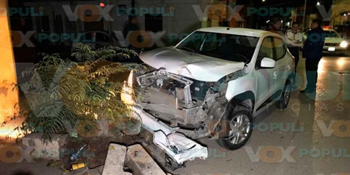 Ebrio conductor omite alto y causa choque múltiple en la zona centro de Ciudad Victoria