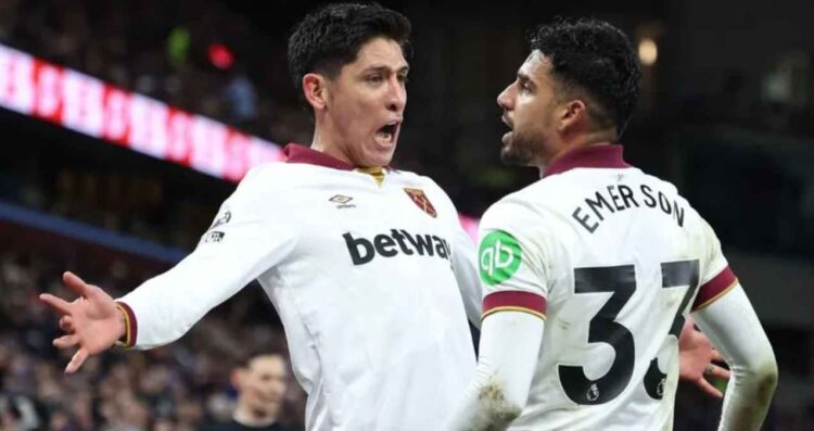 Edson Álvarez y el West Ham empatan ante el Aston Villa en un duelo intenso
