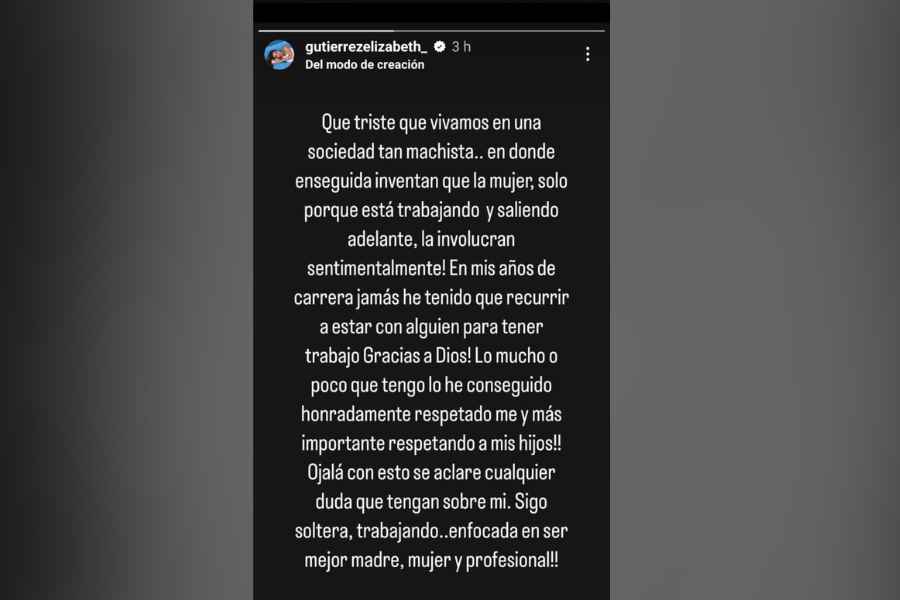 Elizabeth Gutiérrez vida sentimental (1)