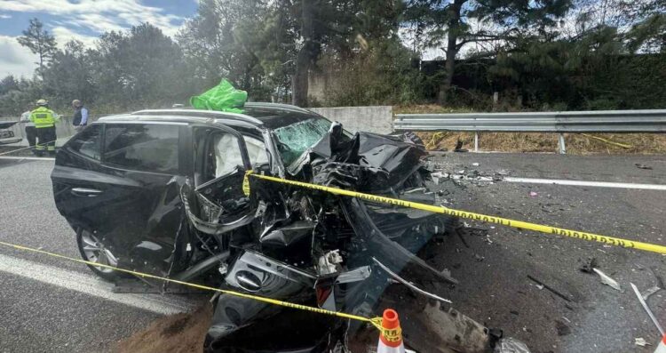 accidente vehicular en la México-Cuernavaca