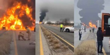 Explosión pipa Coahuila
