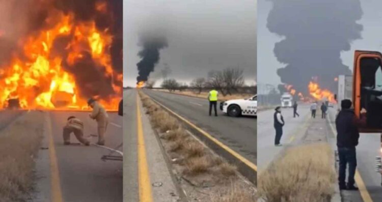 Explosión pipa Coahuila