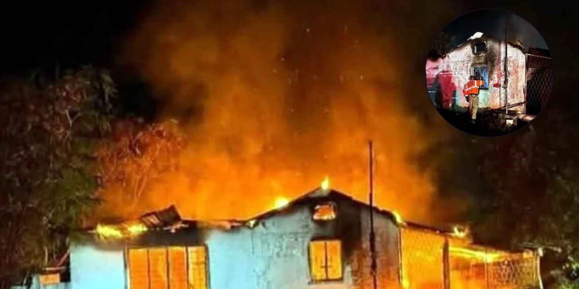 Fallece abuelita tras incendiarse su vivienda en Montemorelos, Nuevo León