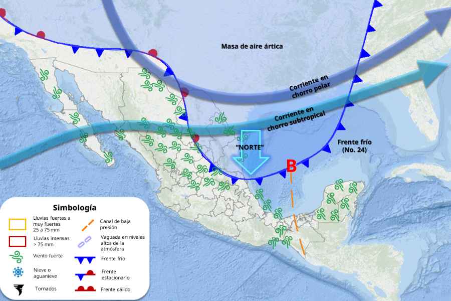 Frente Frío No. 24: ¿Se prevé caída de aguanieve y nieve en Nuevo León, según el SMN?