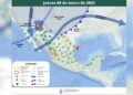 Frente frío Pronóstico del clima jueves 9 de enero en México
