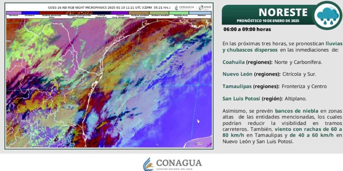 Frío y vientos intensos Tamaulipas enfrenta el Frente Frío 22