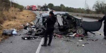 Fuerte accidente Victoria-Monterrey
