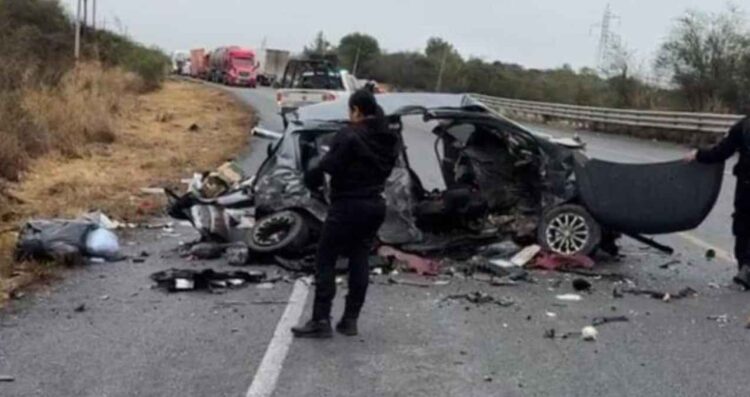 Fuerte accidente Victoria-Monterrey