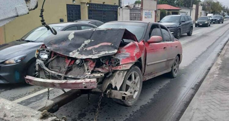 Fuerte choque en Matamoros deja a una persona lesionada
