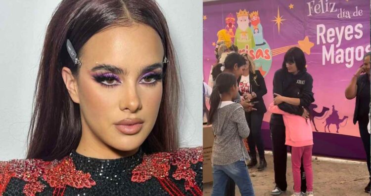 Gala Montes celebra Día de Reyes con niños en Querétaro
