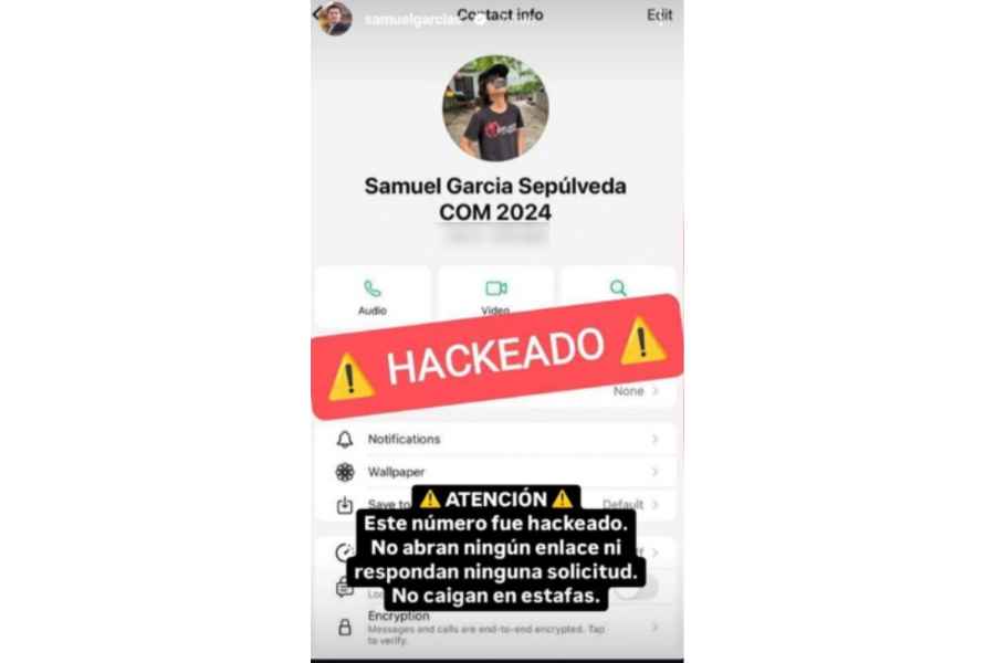 Hackean el WhatsApp del Gobernador Samuel García; solicita ignorar mensajes