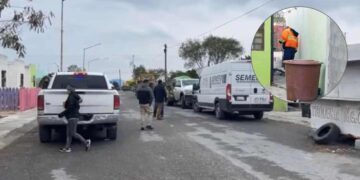Una familia de la colonia Puerta Sur, en Reynosa, vivió un viernes negro esta mañana al encontrar sin vida al padre de familia en el patio de su casa.