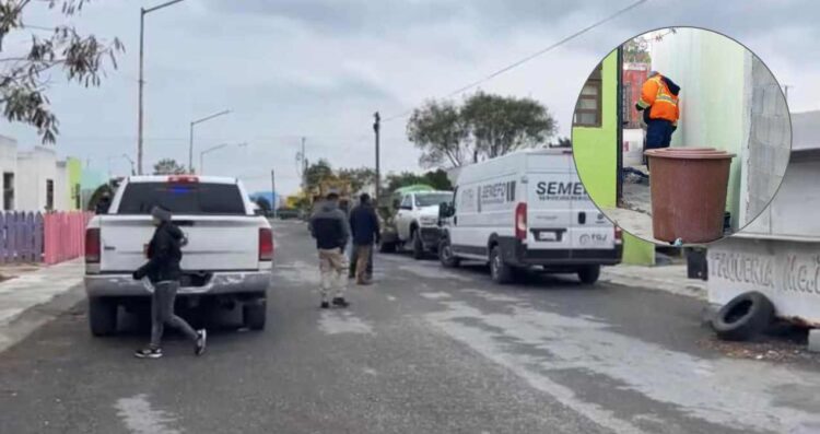 Una familia de la colonia Puerta Sur, en Reynosa, vivió un viernes negro esta mañana al encontrar sin vida al padre de familia en el patio de su casa.