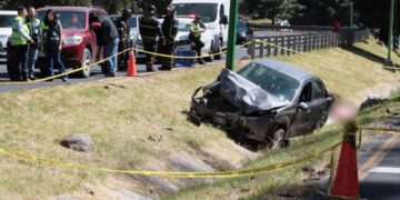 Hombre fallece tras accidente en la autopista México-Toluca