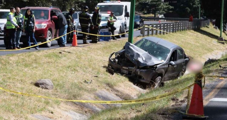 Hombre fallece tras accidente en la autopista México-Toluca